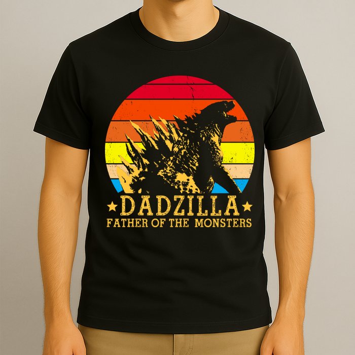 Dadzilla Father Of The Monsters Retro Vintage T-Shirt