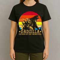 Dadzilla Father Of The Monsters Retro Vintage T-Shirt