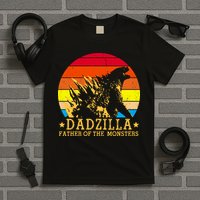 Dadzilla Father Of The Monsters Retro Vintage T-Shirt