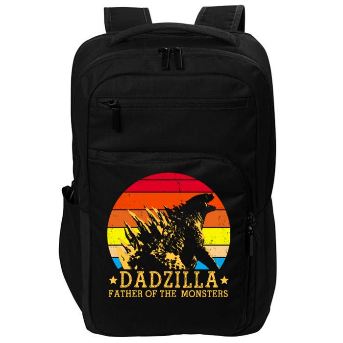 Dadzilla Father Of The Monsters Retro Vintage Impact Tech Backpack