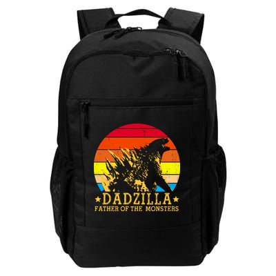 Dadzilla Father Of The Monsters Retro Vintage Backpack