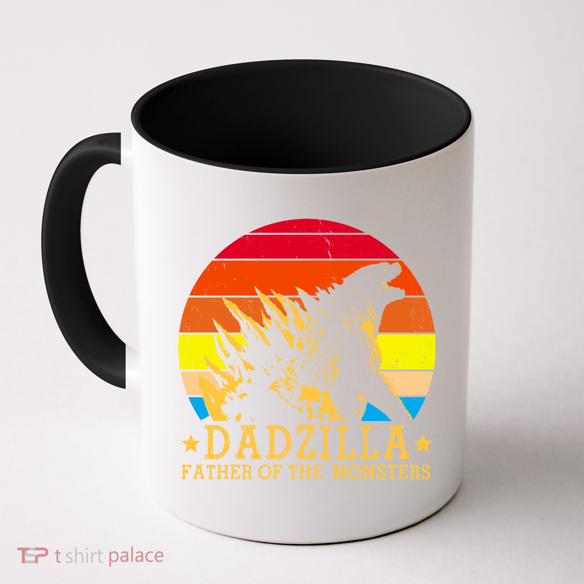 Dadzilla Father Of The Monsters Retro Vintage Mug