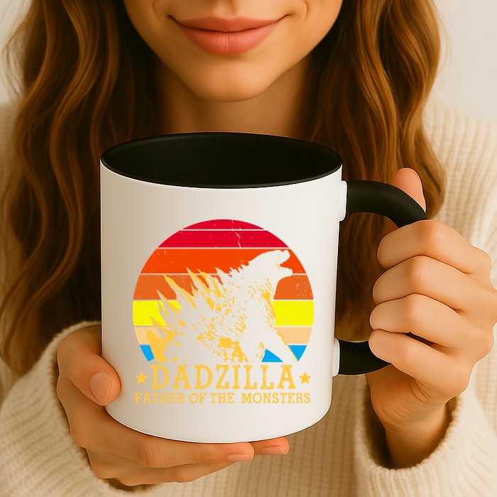 Dadzilla Father Of The Monsters Retro Vintage Mug