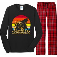 Dadzilla Father Of The Monsters Retro Vintage Long Sleeve Pajama Set