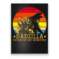 Dadzilla Father Of The Monsters Retro Vintage Poster