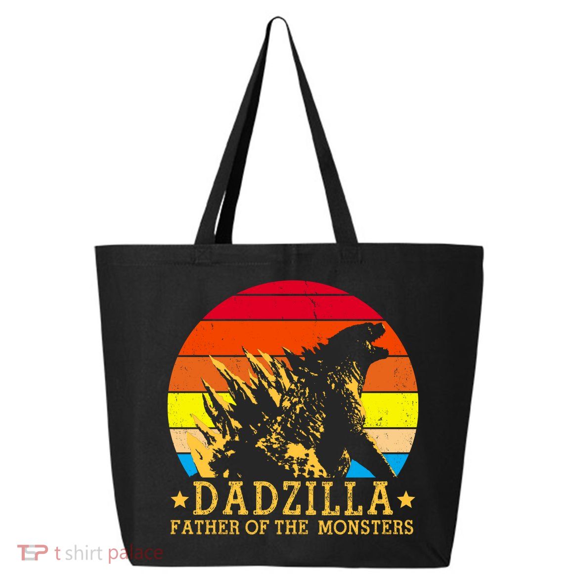 Dadzilla Father Of The Monsters Retro Vintage 25L Jumbo Tote