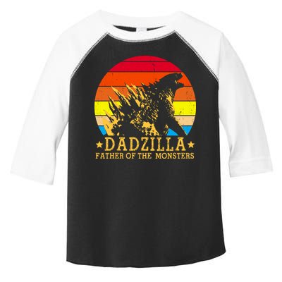 Dadzilla Father Of The Monsters Retro Vintage Toddler Fine Jersey T-Shirt