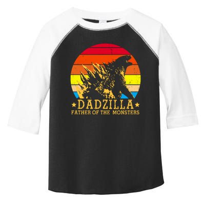 Dadzilla Father Of The Monsters Retro Vintage Toddler Fine Jersey T-Shirt