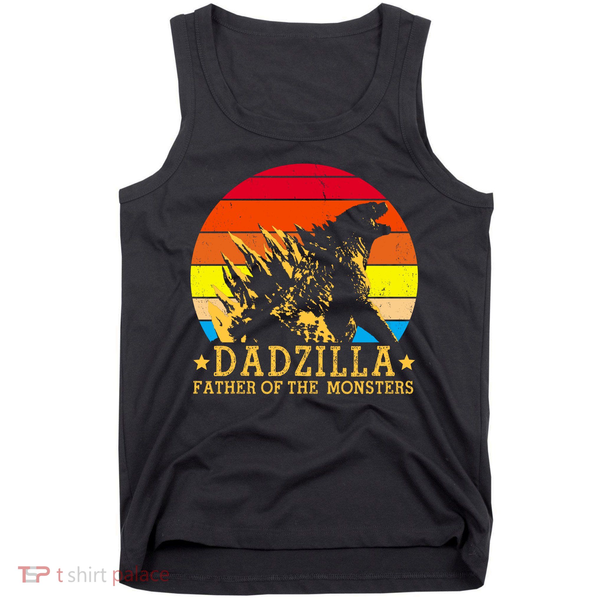 Dadzilla Father Of The Monsters Retro Vintage Tank Top