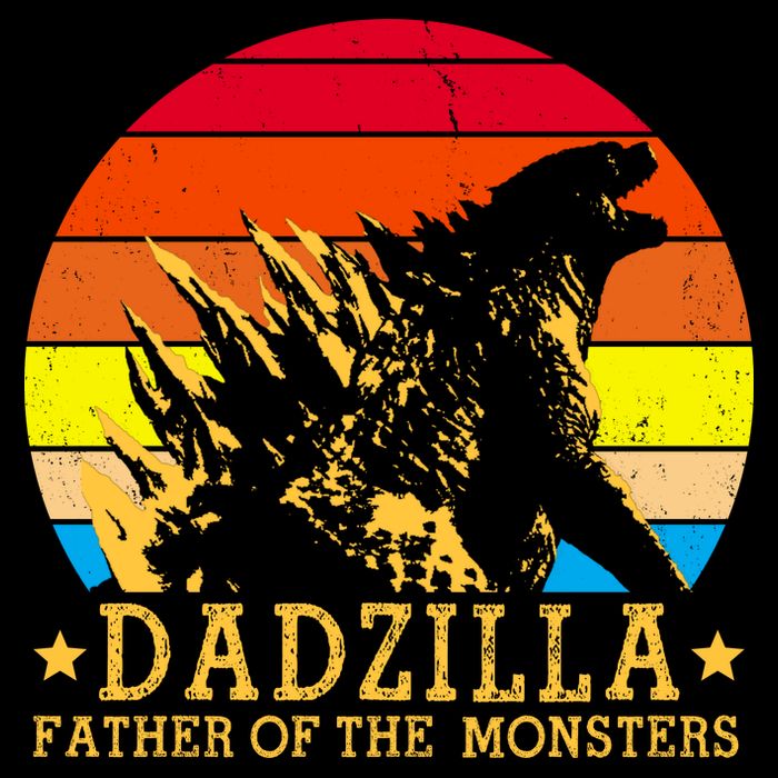 Dadzilla Father Of The Monsters Retro Vintage Wool Snapback Cap