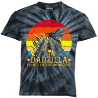 Dadzilla Father Of The Monsters Retro Vintage Kids Tie-Dye T-Shirt