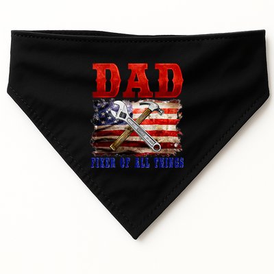 Dad Fixer Of All Things Funny Father Day USA-Made Doggie Bandana