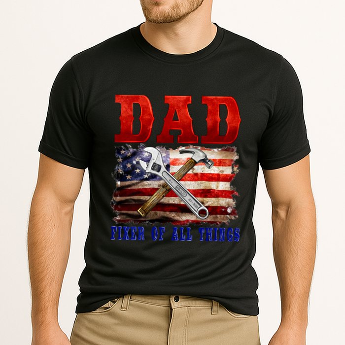 Dad Fixer Of All Things Funny Father Day Performance Shirt