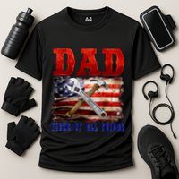 Dad Fixer Of All Things Funny Father Day Performance Shirt
