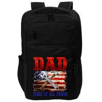 Dad Fixer Of All Things Funny Father Day Impact Tech Backpack