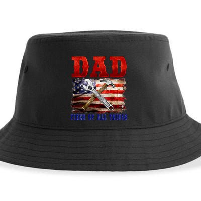 Dad Fixer Of All Things Funny Father Day Sustainable Bucket Hat