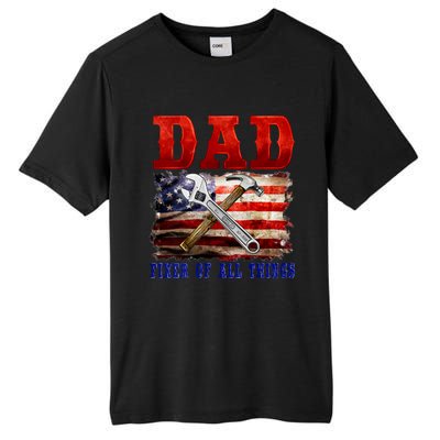 Dad Fixer Of All Things Funny Father Day Tall Fusion ChromaSoft Performance T-Shirt