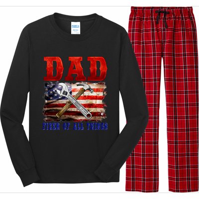 Dad Fixer Of All Things Funny Father Day Long Sleeve Pajama Set