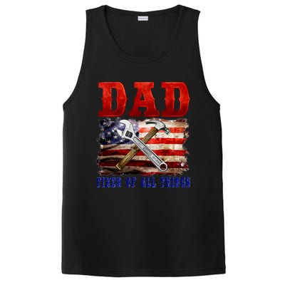 Dad Fixer Of All Things Funny Father Day PosiCharge Competitor Tank