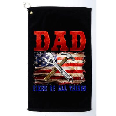 Dad Fixer Of All Things Funny Father Day Golf Towel