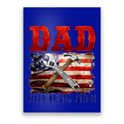 Dad Fixer Of All Things Funny Father Day Poster