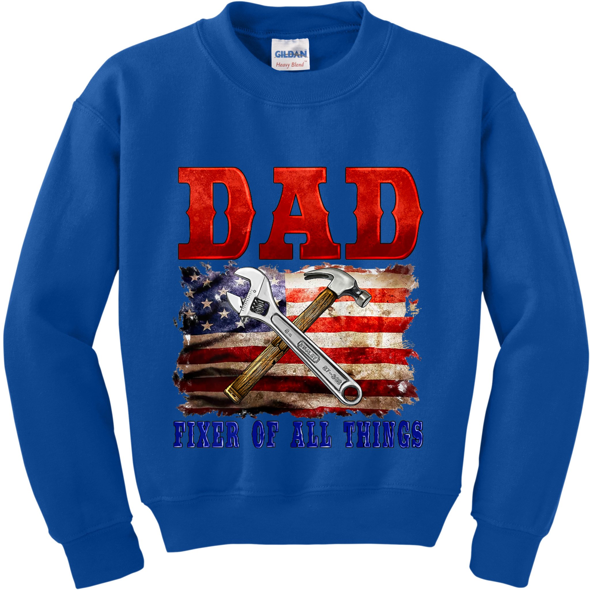 Dad Fixer Of All Things Funny Father Day Kids Sweatshirt