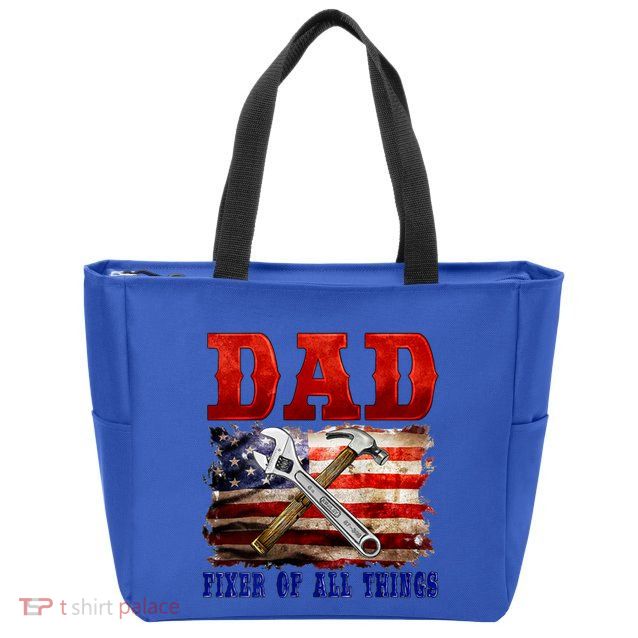 Dad Fixer Of All Things Funny Father Day Zip Tote Bag