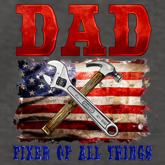 Dad Fixer Of All Things Funny Father Day Vector Backpack
