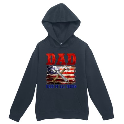 Dad Fixer Of All Things Funny Father Day Urban Pullover Hoodie