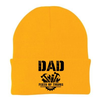 Dad Fixer Of All Things Funny Handymantools Dad Fathers Day Knit Cap Winter Beanie