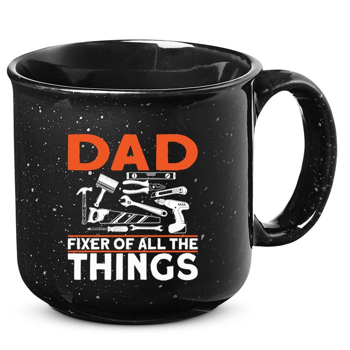 Dad Fixer Of All The Things Handyman Dads Dad Fixer 15oz Campfire Ceramic Mug
