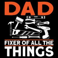 Dad Fixer Of All The Things Handyman Dads Dad Fixer 16 in Basic Backpack