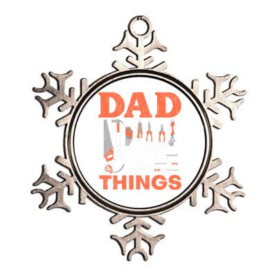 Dad Fixer Of Things Artisan Crafts Repair Fathers Day Gift Metallic Star Ornament