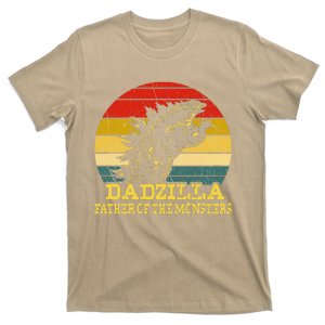 Dadzilla Father Of The Monsters Fathers Day Sunset T-Shirt