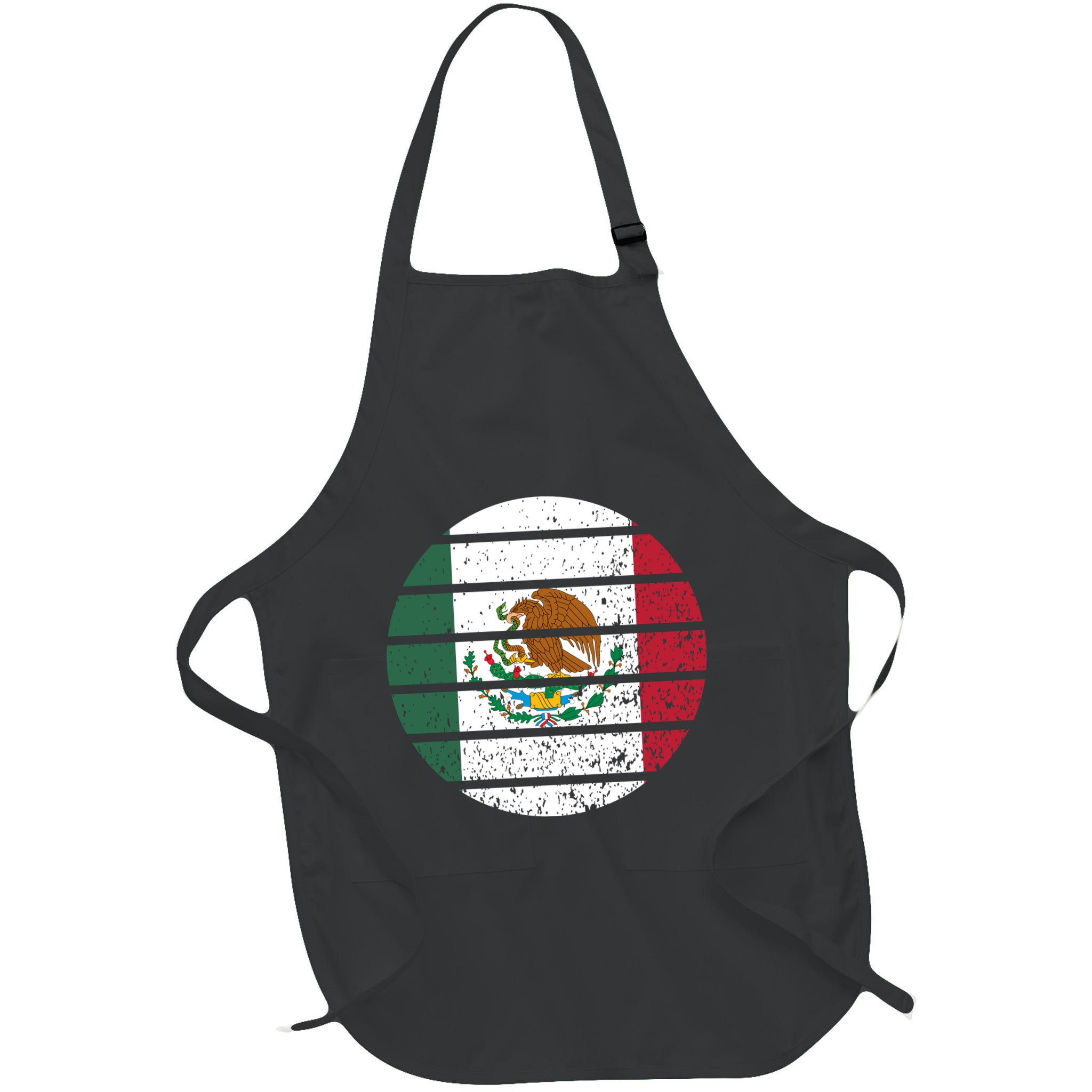 Distressed Flag Of Mexico Circle Apron