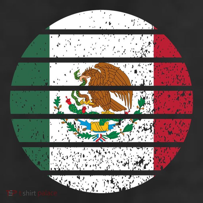 Distressed Flag Of Mexico Circle 25L Jumbo Tote