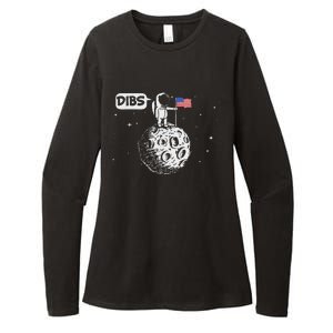 Dibs Flag On Moon Astronaut Space Womens CVC Long Sleeve Shirt