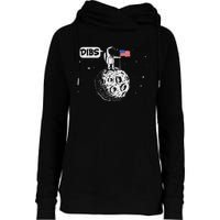 Dibs Flag On Moon Astronaut Space Womens Funnel Neck Pullover Hood