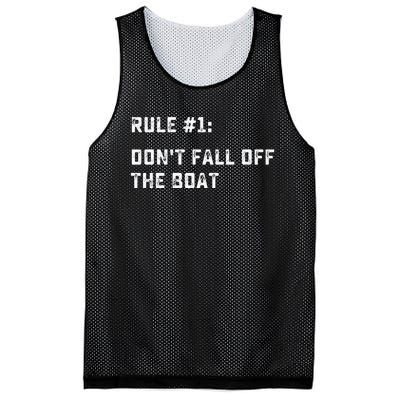 Dont Fall Off The Boat Funny Cruise Ship Vacation Mesh Reversible Basketball Jersey Tank