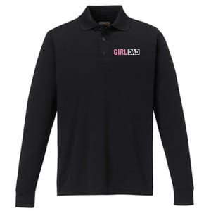 Dad Father Of Proud New Dad Fathers Day Performance Long Sleeve Polo