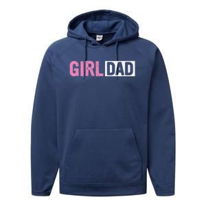 Dad Father Of Proud New Dad Fathers Day Performance Fleece Hoodie