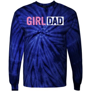 Dad Father Of Proud New Dad Fathers Day Tie-Dye Long Sleeve Shirt