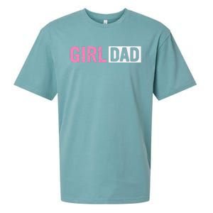 Dad Father Of Proud New Dad Fathers Day Sueded Cloud Jersey T-Shirt