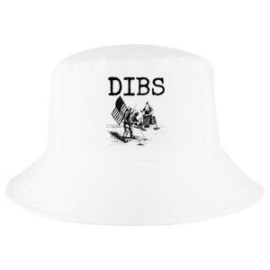 Dibs Flag On Moon Astronaut Funny Space Cool Comfort Performance Bucket Hat