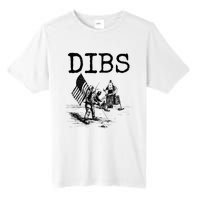 Dibs Flag On Moon Astronaut Funny Space Tall Fusion ChromaSoft Performance T-Shirt