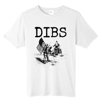 Dibs Flag On Moon Astronaut Funny Space Tall Fusion ChromaSoft Performance T-Shirt