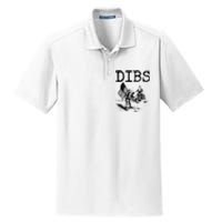 Dibs Flag On Moon Astronaut Funny Space Dry Zone Grid Polo