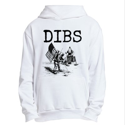 Dibs Flag On Moon Astronaut Funny Space Urban Pullover Hoodie