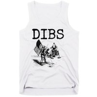 Dibs Flag On Moon Astronaut Funny Space Tank Top