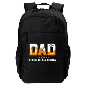 Dad Fixer Of All Things Funny Dad Joke Handyman Construction Daily Commute Backpack